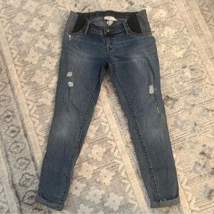 Isabel Maternity Jeans Womens 6 Skinny Stretch Pants Distress